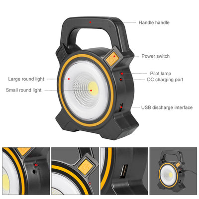 Lámpara de Emergencia COB Portátil para Trabajo - Image 5