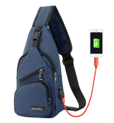 Bolsa Deportiva Crossbody con Carga USB - Mochila de Pecho para Hombre - Image 5
