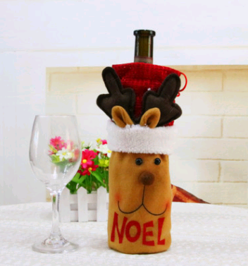 Juego de Botellas Decorativas Navideñas para Vino y Champagne - Image 17