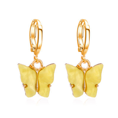 Aretes Mariposa Acrílicos Multicolores para Mujer - Image 5