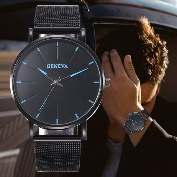Reloj para Hombre con Esfera Colorida y Agujas Vibrantes