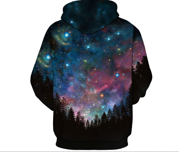 Sudadera Estampado 3D Estrellas con Capucha - Diseño Urbano Oversize