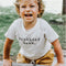 Playera Infantil Manga Corta Magenta con Estampado de Cumpleaños