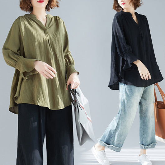 Blusa Holgada Talla Grande para Mujer - Top Cómodo que Disimula