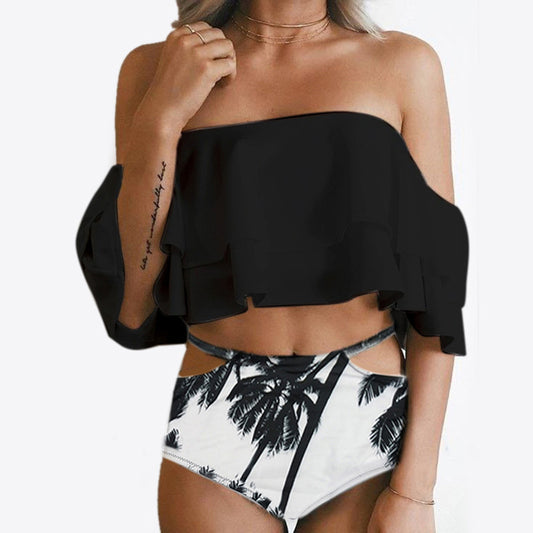 Bikini de Baño con Cobertura de Hombros para Verano
