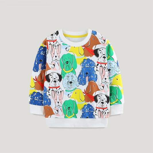 Sudadera Infantil con Estampado Cartoon Estilo Europeo y Americano