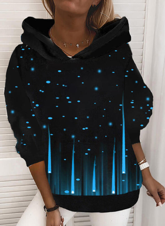 Sudadera con capucha estampado de lentejuelas para mujer - Image 7