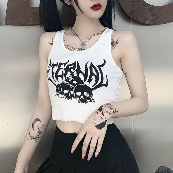 Chaleco Corto Gothic Punk para Mujer - Estilo Urbano ETERNRL