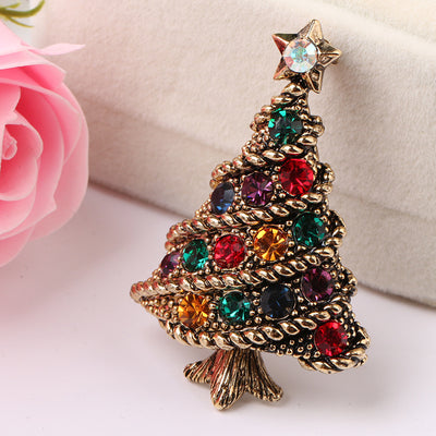 Broche Vintage de Árbol Navideño con Diamantes - Image 19