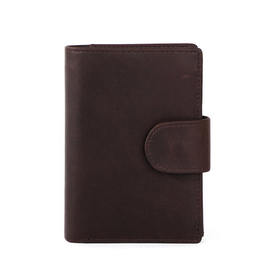 Billetera de Cuero para Hombre Estilo Retro Crazy Horse - Compacta y Clásica - Image 11