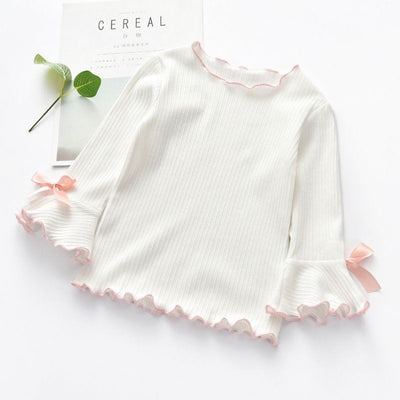 Blusa de Manga Larga con Encaje y Moño - Image 3
