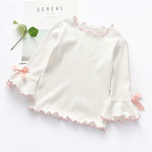 Blusa de Manga Larga con Encaje y Moño - Image 3