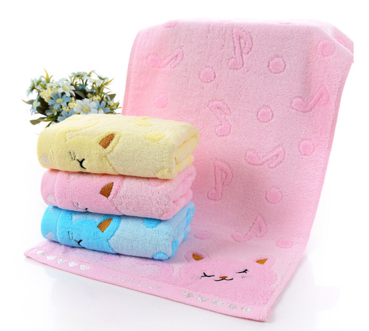Toallas de Baño Fibra de Bambú con Diseño Gatito - Image 4