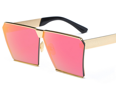 Silver-framed square polarized sunglasses with dark gray lenses and textured temples on a white background. - Image 11