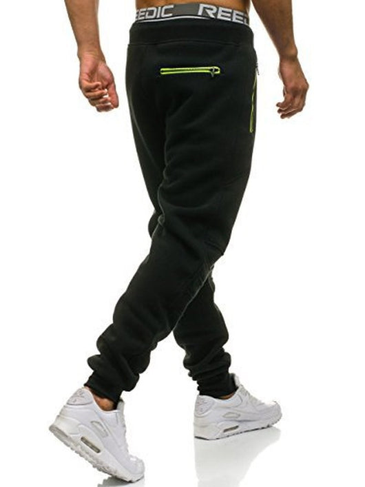 Pantalones deportivos casuales con detalles de costura y cierre - Image 12