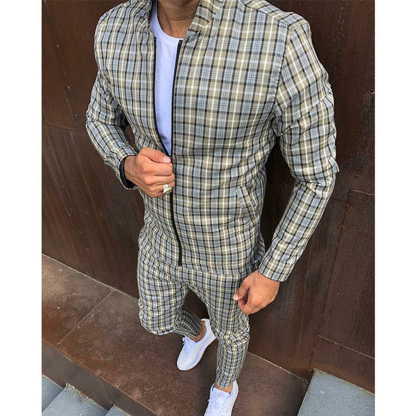 Conjunto Deportivo Slim Fit con Chaqueta y Pantalón Largo