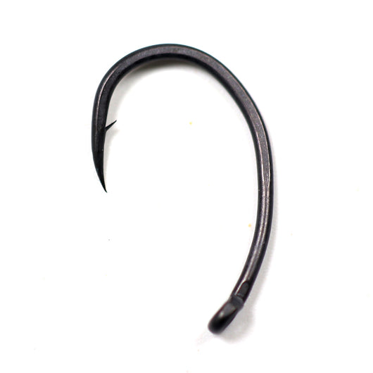 Anzuelo de Pesca Matt Black Vientre Ancho Ángulo Abierto - Image 2