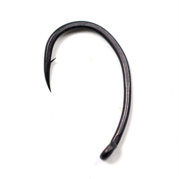 Anzuelo de Pesca Matt Black Vientre Ancho Ángulo Abierto