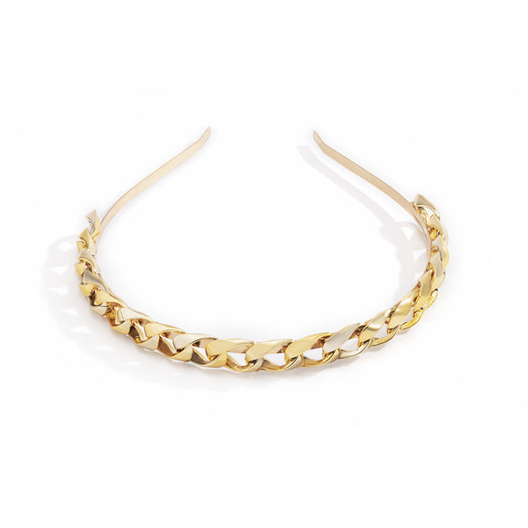 Diadema Twist Chain con Diseño Minimalista para Lavar