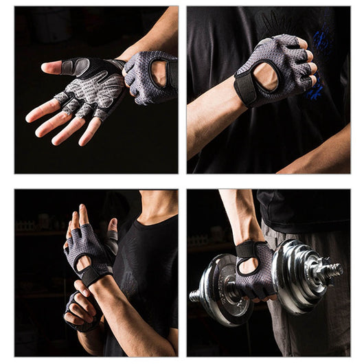 Guantes Deportivos de Medio Dedo - Agarre Antideslizante para Ciclismo y Fitness - Image 2