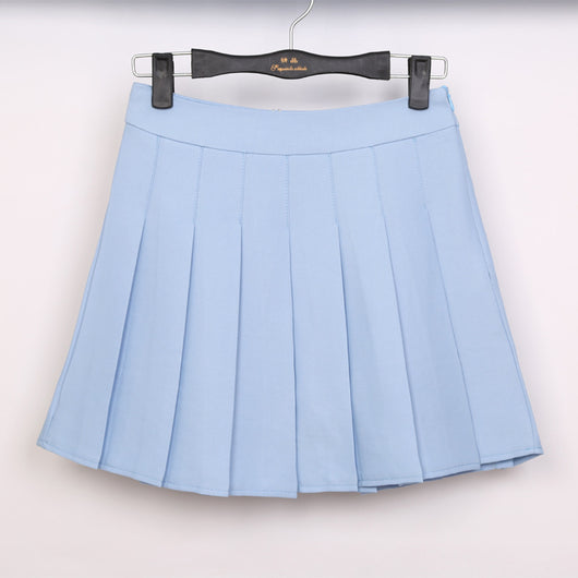 Falda Plisada Blanca de Cintura Alta Estilo Colegiala Japonesa - Image 18