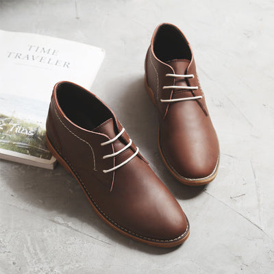 Botas Casuales de Cuero para Hombre - Zapatos de Trabajo Versátiles - Image 5
