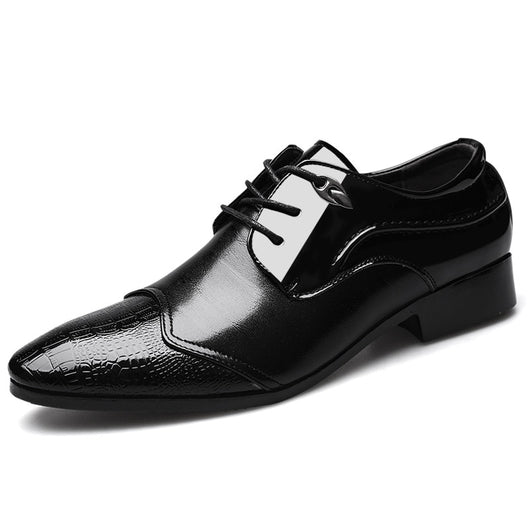 Zapatos Formales de Cuero con Cordones - Estilo Británico Elegante