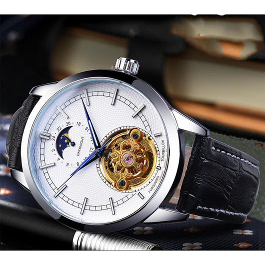 Reloj Mecánico Hueco para Hombre - Diseño Casual Elegante - Image 3