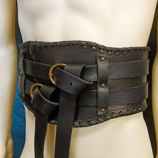 Cinturón Medieval Artesanal Steampunk para Disfraz