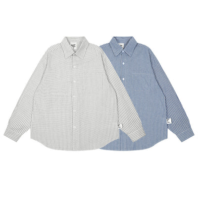 Camisa Casual de Rayas Verticales para Hombre - Image 17