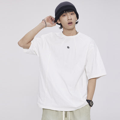 Playera Patchwork Lavado Americano de Manga Corta para Hombre - Image 3