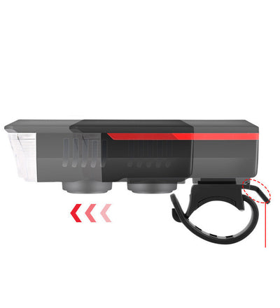 Faro Bicicleta LED Solar con Bocina USB Recargable - Image 17