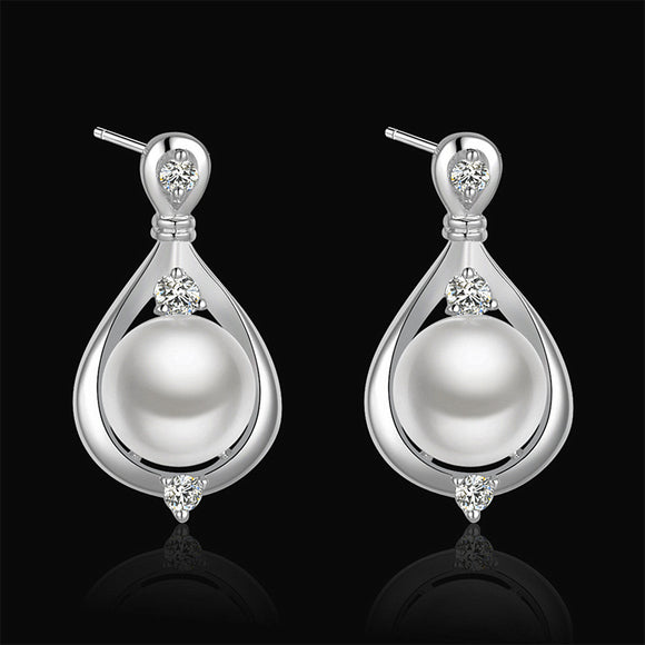 Juego de Joyas de Plata con Perla de Agua Dulce para Mujer