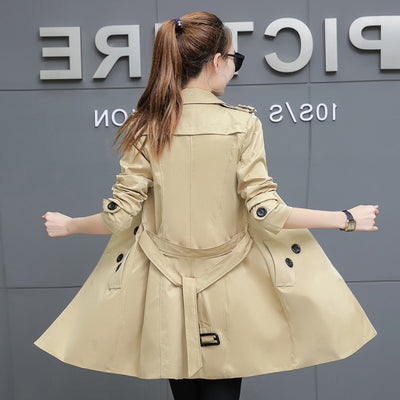 Abrigo Trench Coat Ajustado Talla Grande Largo Medio - Image 4