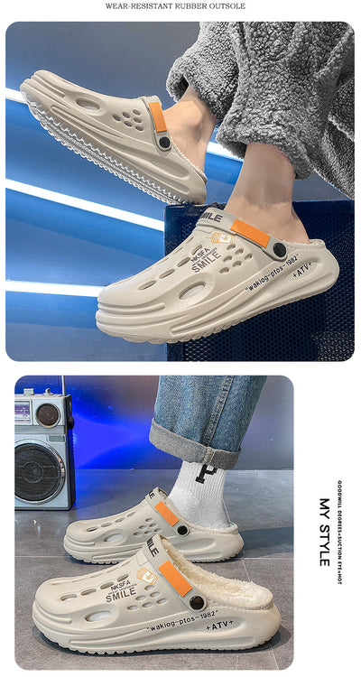 Pantuflas Cálidas de Algodón con Forro Polar para Hombre - Image 9