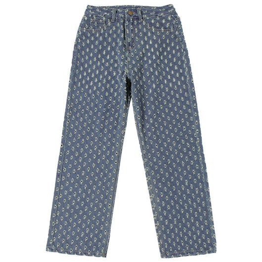 Jeans Talle Alto Pierna Ancha con Rotos - Diseño Versátil y Moderno - Image 15