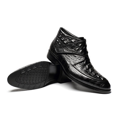 Botas Cortas de Negocios Clásicas para Hombre - Diseño Liso y Elegante - Image 19