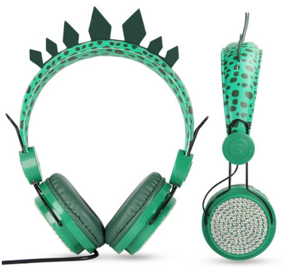 Auriculares Infantiles Dinosaurio Verde - Image 3