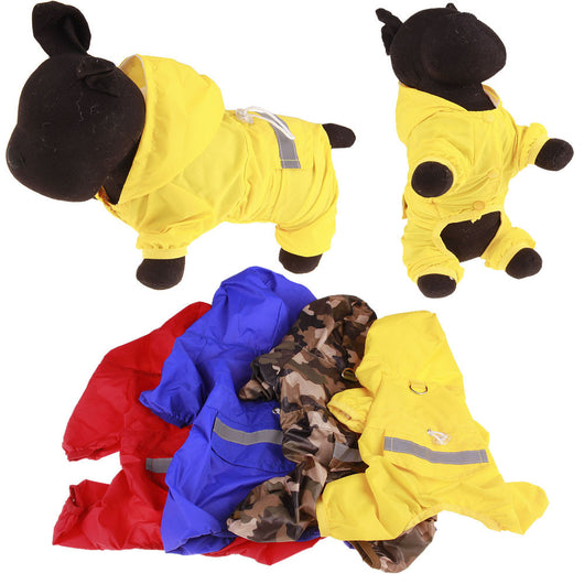 Impermeable para Mascotas con Gorro - 4 Colores - Image 2