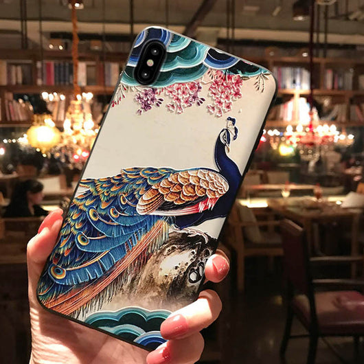 Funda para Apple con Relieve de Pavo Real - Image 10