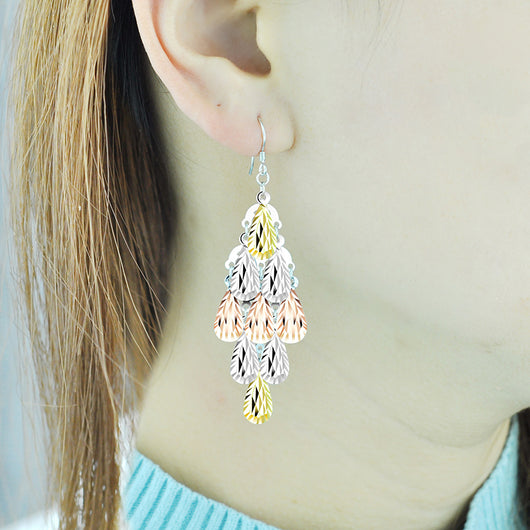 Aretes de Plata Esterlina con Borlas - Diseño Lujo Ligero Temperamento Elegante - Image 4