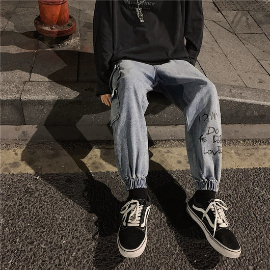 Pantalones Cargo Hip-Hop Retro Holgados para Hombre - Image 9