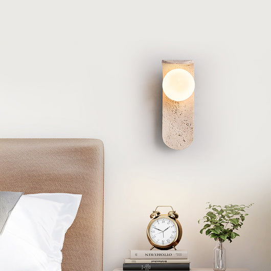 Lámpara de Pared Estilo Piedra Cave para Mesita de Noche - Image 5