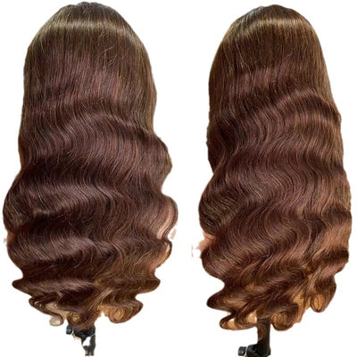 Peluca Larga Ondulada Marrón - Cobertura Completa de Cabello Rizado - Image 5