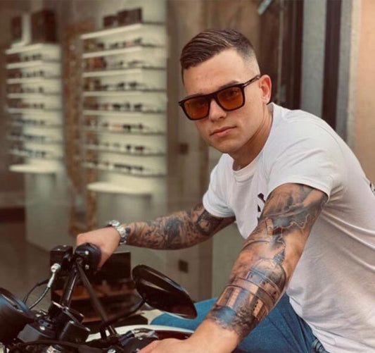 Gafas de Sol Cuadradas Vintage Metal - Estilo Retro