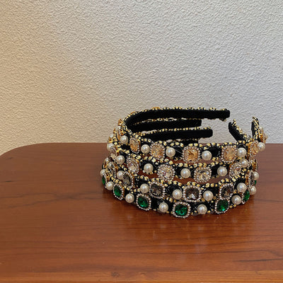 Diadema de Perlas Barrocas con Diamantes y Bordes Finos - Elegancia de Alta Gama - Image 11