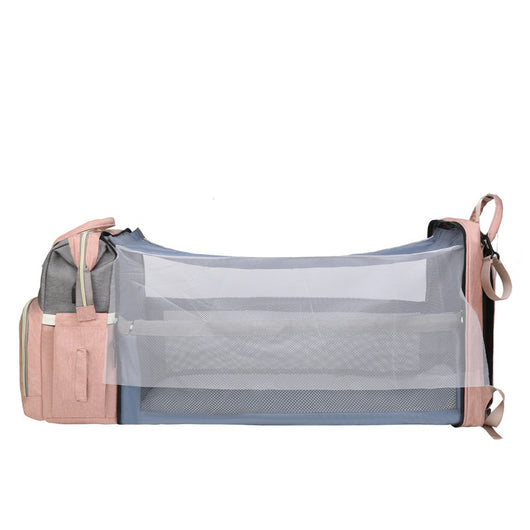 Mochila Maternal Multifuncional con Red Antimosquitos, Capacidad Grande y Cuna Plegable - Image 24