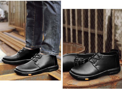 Zapatos Casuales de Cuero Nobuk para Hombre con Suela Flexible - Image 3