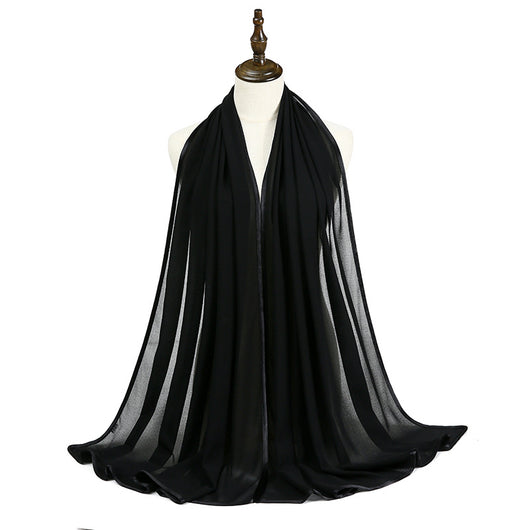 Pañoleta de Gasa con Perlas y Flecos Elegante - Image 37