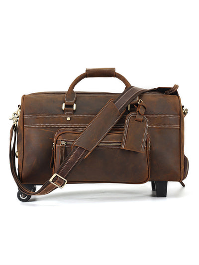 Bolsa de Viaje Retro en Cuero para Hombre - Image 13